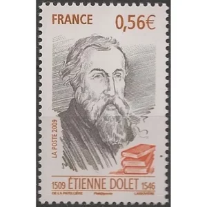 Timbre français 2009 Etienne Dolet YT 4377**