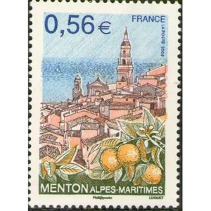 Timbre français 2009 Menton YT 4336**