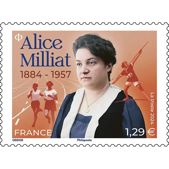 Timbre français 2024 Alice Milliat