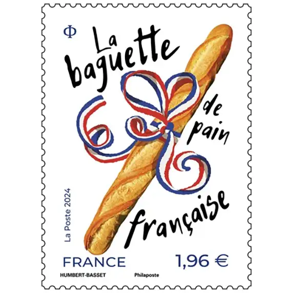 Timbre français 2024 Baguette de pain française