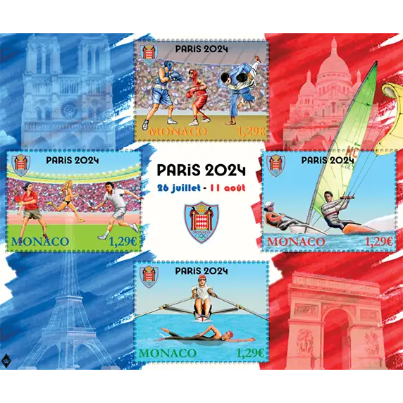 Bloc Monaco 2024 Jeux Olympiques Paris 2024