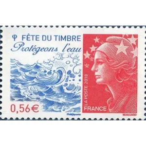 Timbre français 2010 Protégeons l'eau YT 4439**