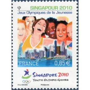 Timbre français 2010 Singapour 2010 YT 4491**