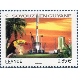 Timbre français 2010 Soyouz Guyane YT 4458**
