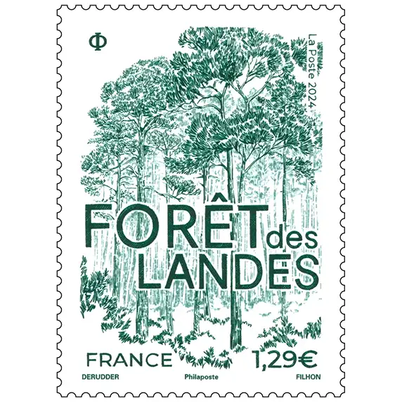 Timbre français 2024 Forêt Landaise