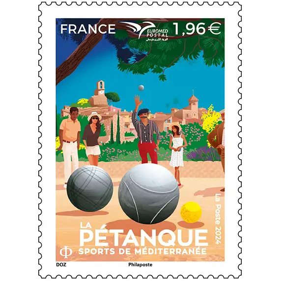 Timbre français 2024 La Pétanque