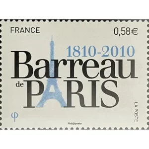 Timbre français 2010 Barreau de Paris YT 4512**