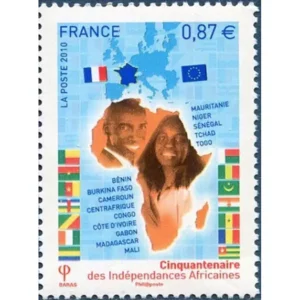 Timbre français 2010 Indépendances africaines YT 4496**