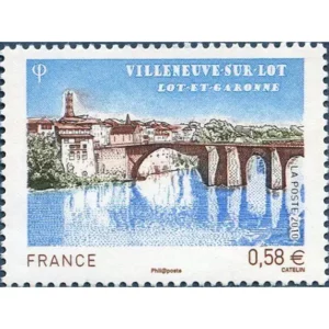 Timbre français 2010 Villeneuve sur Lot YT 4513**