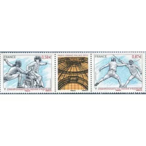 Timbres français 2010 Escrime Paris YT 4510** et YT 4511**