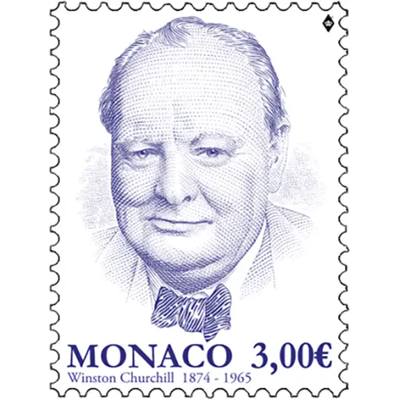 Timbre Monaco 2024 Winston Churchill