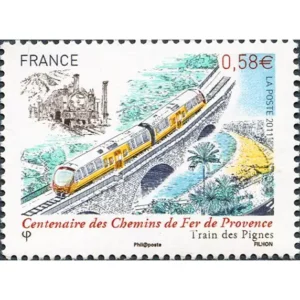 Timbre français 2011 Train des Pignes YT 4564**