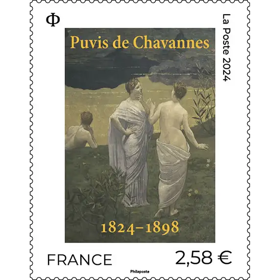 Timbre français 2024 Puvis de Chavannes