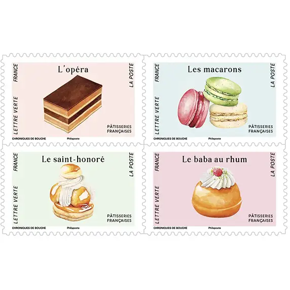 Timbres français 2024 Patisseries françaises II