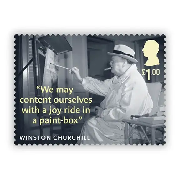 Timbre anglais 2024 Winston Churchill V