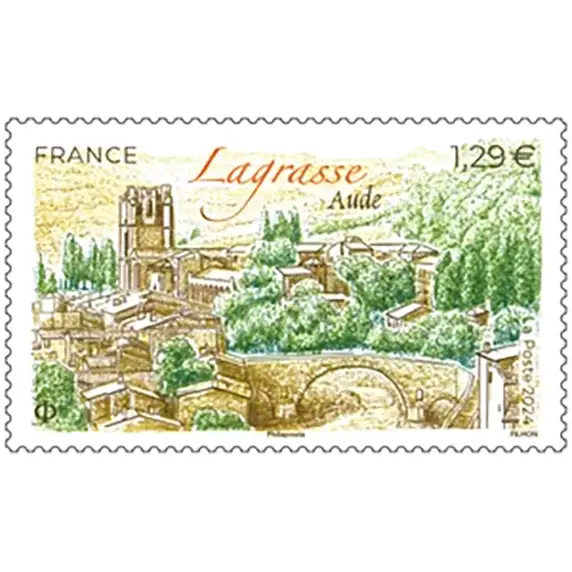 Timbre français 2024 Village Lagrasse