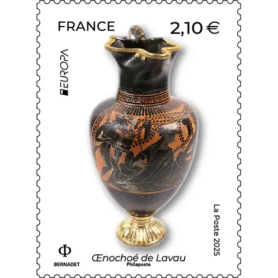 Timbre français 2025 Europa Découvertes archéologiques