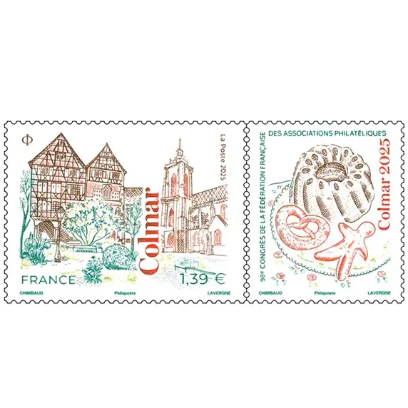 Timbre français 2025 Colmar
