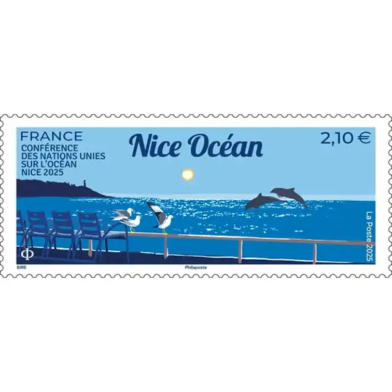 Timbre français 2025 UNOC3 Nice