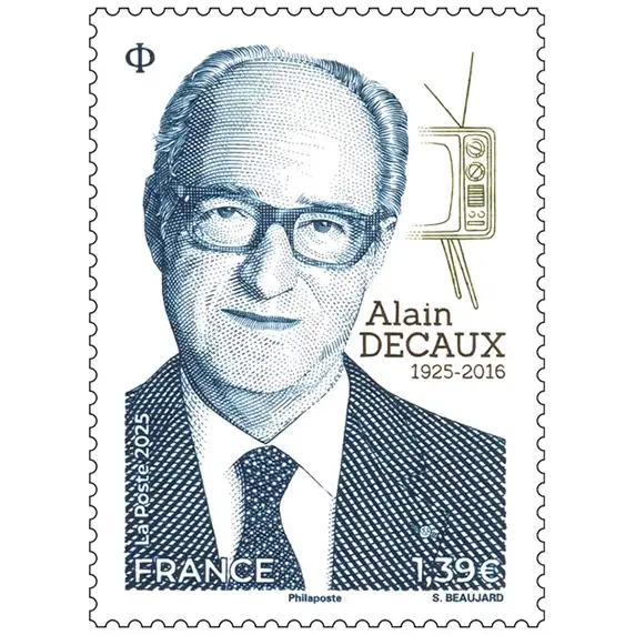 Timbre français 2025 Alain Decaux