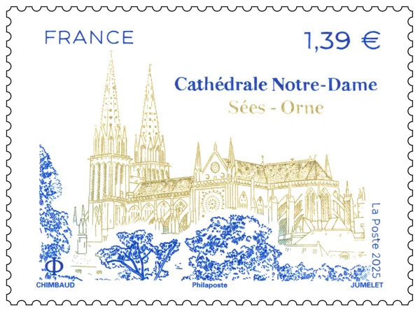 Timbre français 2025 Cathédrale ND Sées Orne