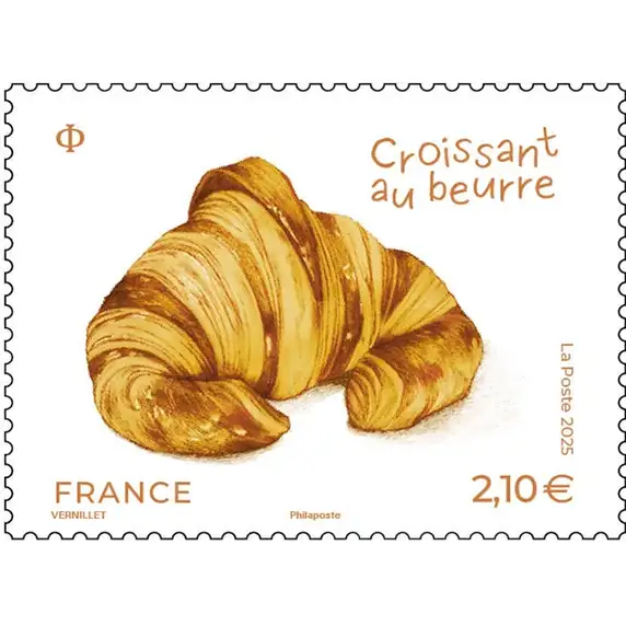 Timbre français 2025 Croissant au beurre