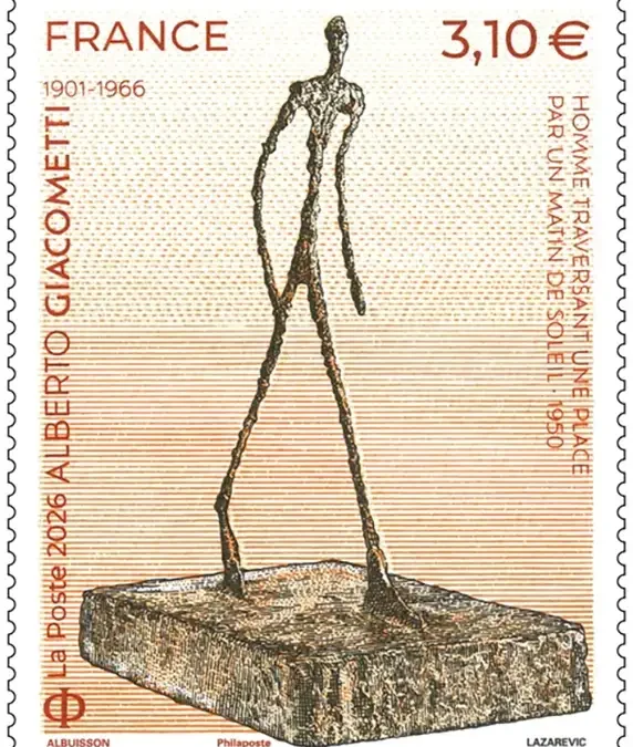 Timbre français 2026 Alberto Giacometti (1901-1966)
