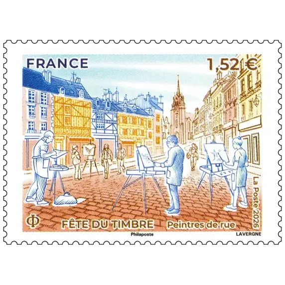 Timbre français 2026 Arts de la rue Peintres de rue