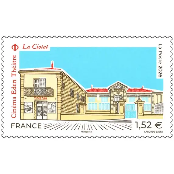 Timbre français 2026 Cinéma Eden Théâtre La Ciotat