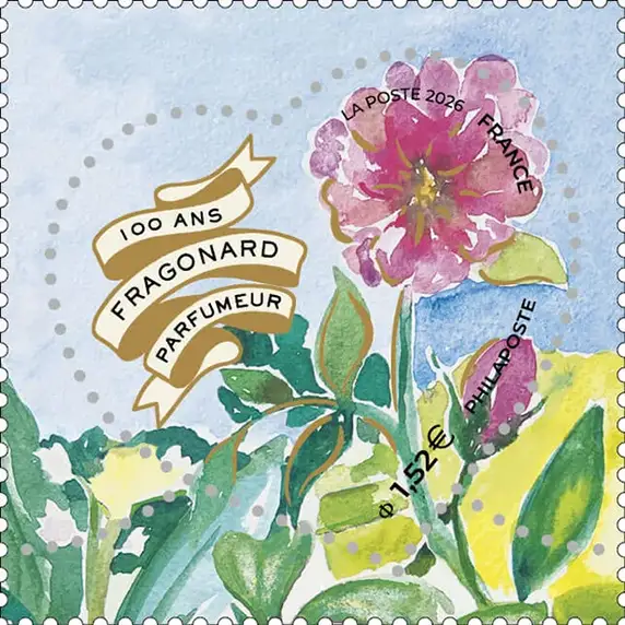 Timbre français olfactif 2026 Fragonard
